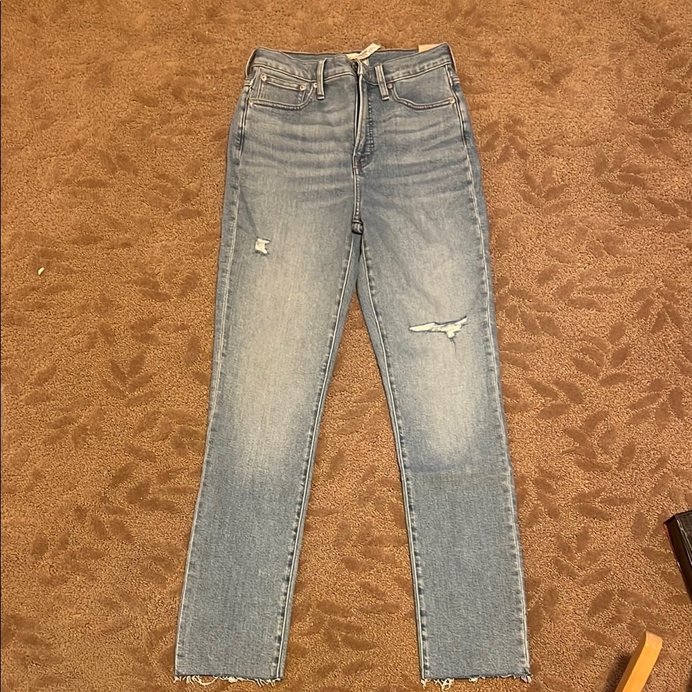 Madewell perfect vintage tall jeans Coffey wash